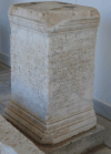 Marble Inscribed Base